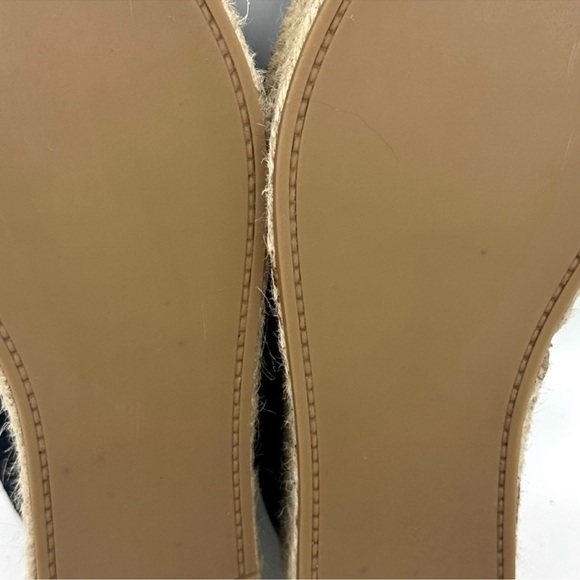 MIU MIU Suede Espadrille Platform Slip on Slides Sandals Black size 8 NEW - Picture 13 of 14